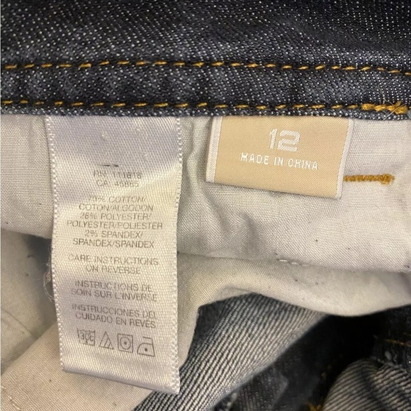 Michael Kors Women's Boot Cut Jeans Mid Rise Blue Denim Stretch Pockets Size 12 - Picture 11 of 12